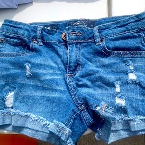 Girls lucky denim shorts